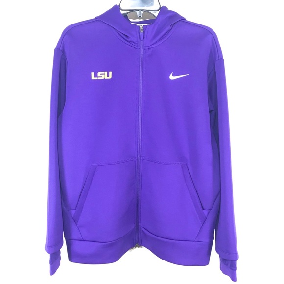 Nike Pro Dri Fit LSU Team Full ZIP Hoodie *Md *NWT - Picture 8 of 9